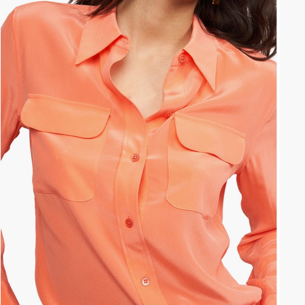 Equipment Bright Coral Button-Down Shirt